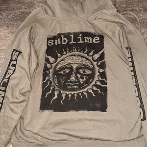 Sublime Gray Zip-Up Sweater XL UNISEX